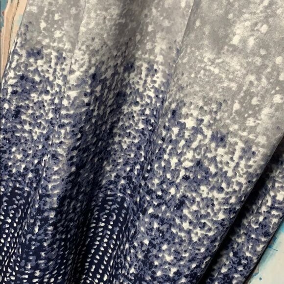 Forever 21 Contemporary S Blue Gray Silky Slinky High Neck Sleeveless Summer Min - Picture 5 of 7